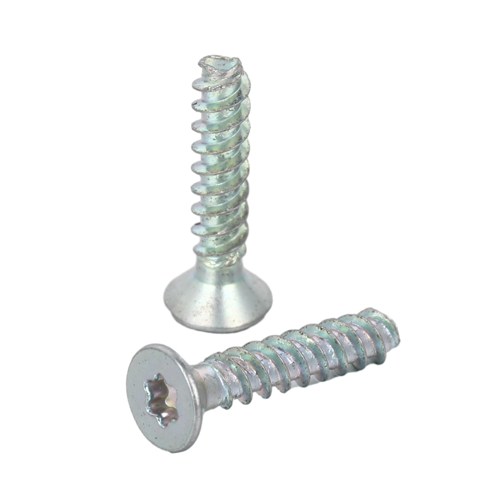 Steel flat head TORX thread-forming screw